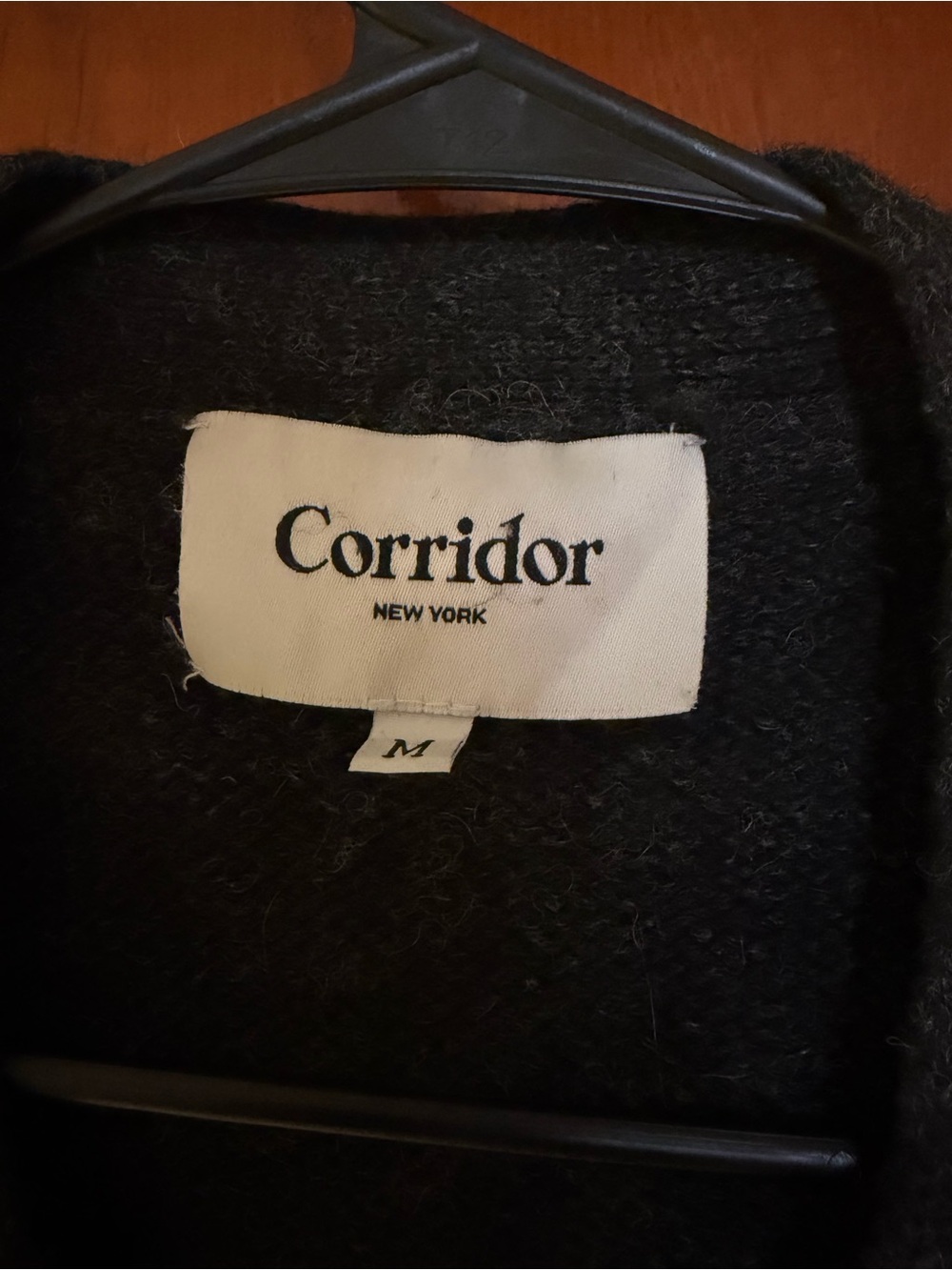 Corridor Charcoal Gray Men's Shawl-Collar Cardigan - Picture 2 of 7